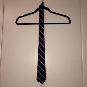 Boys Navy and Pink Striped Brooks Brothers Tie